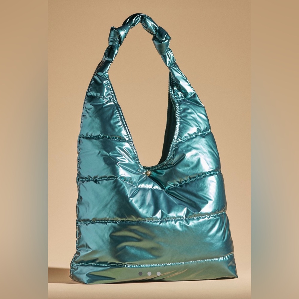 Anthropologie Love Knot Slouchy Puffer Bag